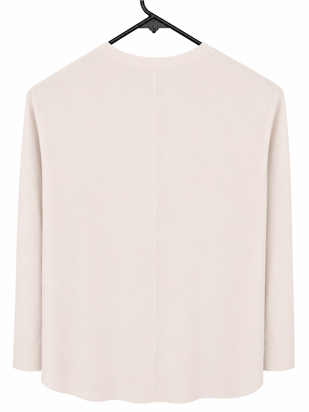 Eileen Fisher 100% Silk Blush Pink Hidden Button Blouse Size S 3/4 Sleeve EUC - Picture 3 of 8